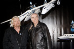 Президент Virgin Galactic Ричард Брэнсон и конструктор Барт Рутан 