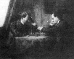 «Ленин играет в шахматы с Гитлером» (фото: chesshistory.com)
