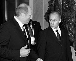 А. Г. Лукашенко и В. В. Путин, 2007 год (Фото: ИТАР-ТАСС)