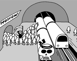 Карикатура Moscow Subway Attack («Атака в московском метро») (фото: koreatimes.co.kr)
