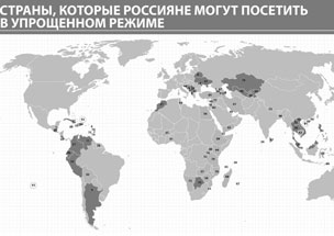 С какими странами Россия имеет безвизовый режим