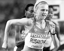 Российская легкоатлетка Юлия Русанова, два года назад уличенная в применении допинга (фото: Michael Dalder/Reuters)