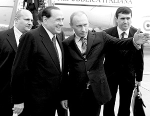 Сильвио Берлускони и Владимир Путин определили направления сотрудничества