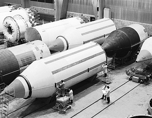 На фото – ракета «Днепр», которая производится украинским Южмашем по программе конверсии из легендарной РС-30 («Воевода»)