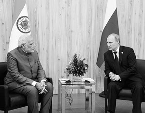 Результатом предыдущих встреч Владимира Путина и нового премьера Индии Нарендры Моди стала заметная активизация сотрудничества Москвы и Дели