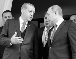 Эрдоган заявил Путину о намерении продолжить операцию в Африне