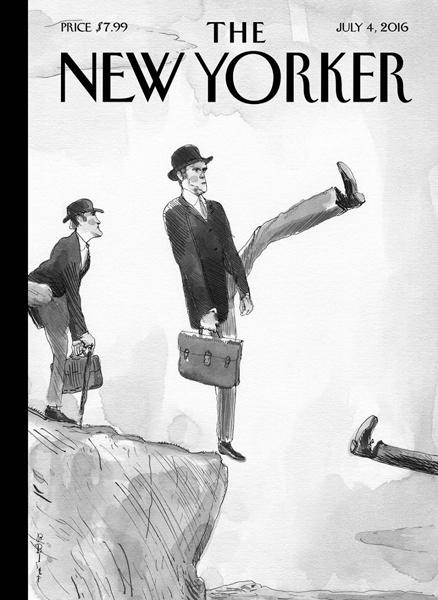 The New Yorker представляет возможный выход Великобритании из ЕС как шаг в бездну 