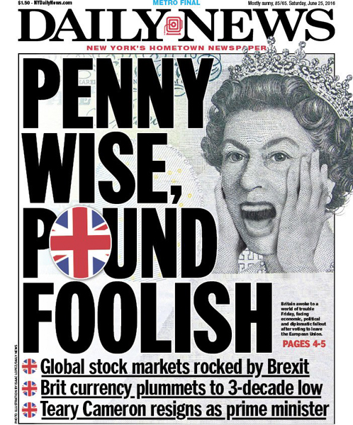 Британское Daily News связывает решение британского референдума с будущими проблемами в национальной экономике