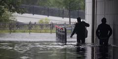 Настоящий потоп произошел на некоторых улицах Москвы в результате рекордного дождя, затопившего столицу. Столько осадков, уверяют синоптики, в это время года не проливалось на Москву за последние 130 лет