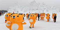 В китайском Харбине торжественно открылся 33-й международный фестиваль льда и снега. Фестиваль слывет одним из четырех крупнейших в мире – наряду с японским фестивалем снега в Саппоро, канадским зимним карнавалом в Квебеке и норвежским лыжным фестивалем