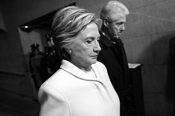 Соперница избранного президента США Дональда Трампа на выборах Хиллари Клинтон и ее муж, бывший президент Билл Клинтон тоже прибыли на инаугурацию