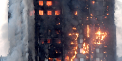 Крайне трагичный, хотя и весьма зрелищный пожар произошел в Лондоне. Жителям приходилось выбрасывать из окон детей в попытке спасти их от огня. В итоге погибло как минимум шесть человек