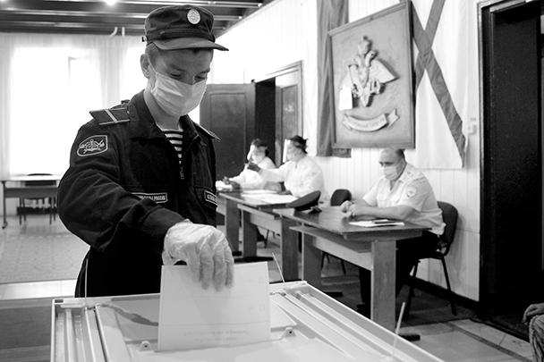 Процедура голосования активно проходила в воинских частях