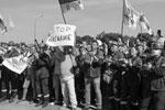 Стихийный митинг на предприятии «Гродно Азот» устроили несколько сотен рабочих&#160;(фото:  Леонид Щеглов/ТАСС)