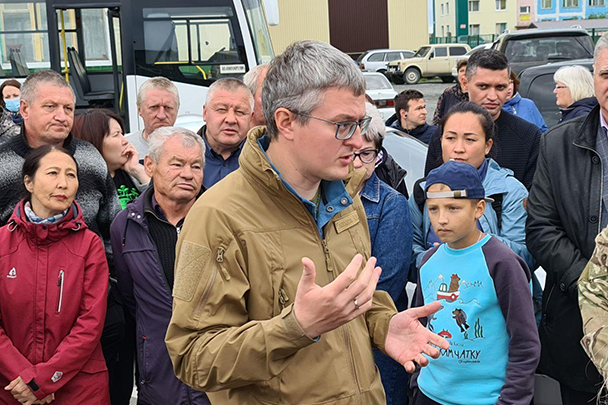 Владимир Солодов на встрече с жителями Камчатки