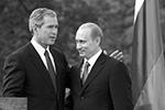 16 июня 2001 года в словенской Любляне Владимир Путин впервые встретился с Джорджем Бушем. Саммит состоялся спустя несколько месяцев после дипломатического скандала, вызванного обвинениями в шпионаже в адрес России. В общей сложности Путин и Буш встречались 28 раз&#160;(фото: Василий Смирнов/ТАСС)