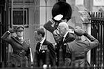 Президент США Джо Байден и его супруга Джилл также присутствовали на траурной церемонии&#160;(фото: James Manning/AP/ТАСС)