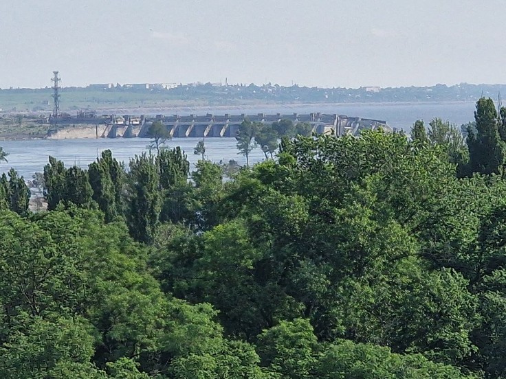 Дамба Каховской ГЭС, июнь 2023 года. Фото: Юрий Васильев/ВЗГЛЯД