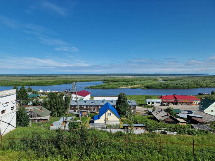 Село Щельяюр, вид из школы. Фото: Юрий Васильев/ВЗГЛЯД