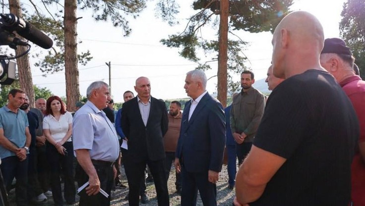 Марат Камболов посетил село Дменис Цхинвальского района. Фото: rsogov.org