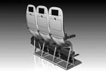 Дизайнеры считают, что представленное кресло не будет крайне негативно влиять на комфорт пассажира. Однако использование такой конфигурации сидений возможно лишь на рейсах продолжительностью не более трех часов&#160;(фото: aviointeriors.it)