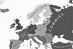 Европа глазами США: Россия, Украина, Белоруссия – «Коммуняки», Польша, Венгрия, Чехия, Словакия и страны Балтии – «Буферная зона», Скандинавия – «Социалистический союз», Италия – «Крестные отцы», Греция – «Демократия», Швейцария – «Бабло», Франция – «Пахнущие люди», Германия – «Грязное порно», Великобритания – «Мамочка», Ирландия – «Святой Патрик», Исландия – «Викиликс», Нидерланды – «Содом», Бельгия – «Гомора», Испания – «Мексика», Португалия – «Бразилия», Австрия – «Аффельрюхен», Средиземное море – «Бассейн», Румыния, Молдавия и Болгария – «Дракула», бывшая Югославия – «Гражданин Зло», Турция – «Еда на день Благодарения» (Turkey – индейка (англ.) – прим.)&#160;(фото: alphadesigner.com)