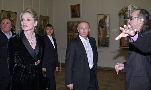 Шерон Стоун была просто поражена сокровищами Русского музея