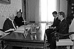 Медведев и Бенедикт XVI побеседовали около получаса. Они обсудили международную обстановку, в особенности ситуацию на Ближнем Востоке
&#160;(фото: ИТАР-ТАСС)