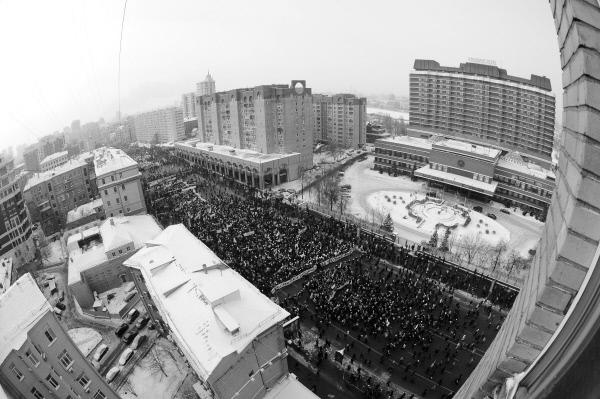Шествие оппозиции началось на Калужской площади и проследовало по Якиманке