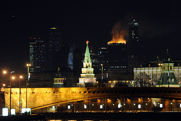 Пламя от пожара было видно почти из всех уголков города