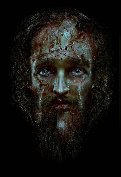 Константин Худяков, «Иисус». Из проекта «Предстояние», 2007-2010 гг. Холст. Ультра-хром-принт 1\1