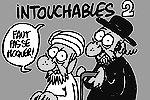 Вышедший в среду номер французского журнала «Шарли эбдо» с карикатурами на мусульман и пророка Мухаммеда побил рекорды продаж. Французский еженедельник опубликовал на обложке журнала имама на инвалидной коляске, которую везет ортодоксальный иудей. Имам при этом говорит: «Ничего смешного», а рядом расположена надпись «Неприкасаемые-2» - это пародия на французский фильм «Неприкасаемые» об инвалиде и его темнокожем помощнике. В самом журнале содержатся карикатуры с обнаженным пророком Мухаммедом. Власти Франции опасаются, что публикация подобных материалов изданием может спровоцировать новую волну беспорядков&#160;(фото: charliehebdo.fr)