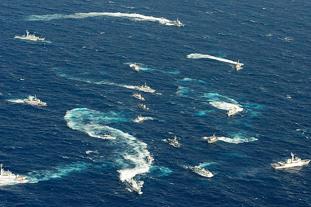 Спустя несколько часов морского боя, по информации представителей японской береговой службы, все рыболовецкие суда из Тайваня, а также сопровождающие их восемь тайваньских патрульных кораблей изменили свой курс