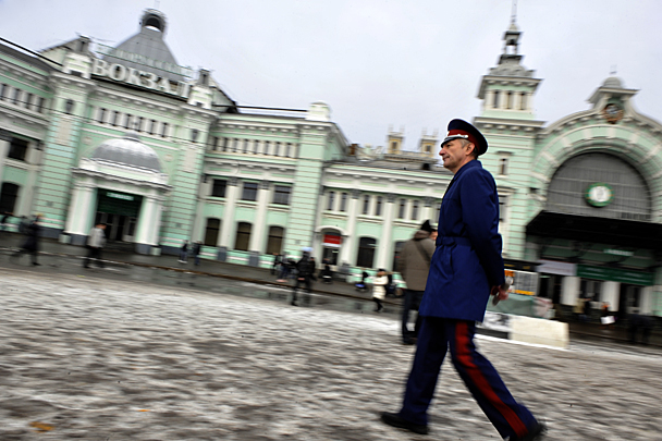 Свою службу по патрулированию Москвы казаки сравнивают с деятельностью рейнджеров в США