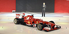 «Феррари» в Маранелло представила новый болид F138 для предстоящего сезона «Формулы-1». Цифры в названии машины указывают на текущий год и количество цилиндров в двигателе, который будет использован в последний раз в этом сезоне