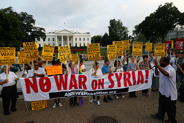 Судя по всему, в случае нападения США на Сирию акции протеста могут обрести куда больший размах