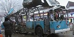 Взрыв произошел в 8.25 в троллейбусе № 15