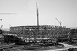 Ледовая арена «Шайба» при начале строительства&#160;(фото: sochi2014.com)