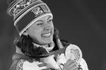 Россиянка Ольга Вилухина, завоевавшая серебро в спринтерской гонке на соревнованиях по биатлону&#160;(фото: ИТАР-ТАСС)