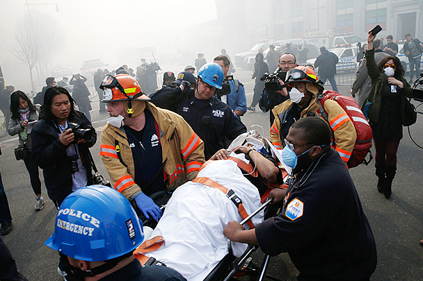В результате взрыва газа, по предварительным данным, пострадали 74 человека, двое из них находятся в крайне тяжелом состоянии