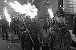 Заместитель секретаря СНБО Виктория Сюмар, разумеется, назвала факельное шествие украинских националистов делом рук России и её спецслужб&#160;(фото: ИТАР-ТАСС)