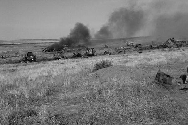 В результате обстрела вся техника украинского подразделения была уничтожена