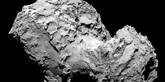 Автоматическая межпланетная станция Европейского космического агентства «Розетта» после десяти лет полета, преодолев 6,4 млрд км, вышла на орбиту кометы Чурюмова – Герасименко (67Р). Событие историческое: до сих пор ни один космический аппарат не выходил на орбиту кометы