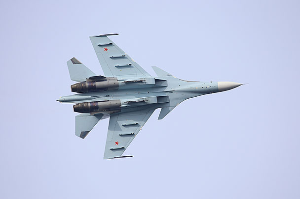 Су-30СМ – аналог ранее созданного для Индии Су-30МКИ, предназначенный для ВВС России. Первый полет 21 сентября 2012 года