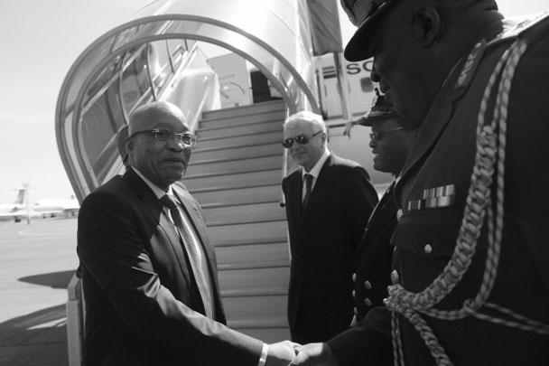 Президент Южно-Африканской Республики Джейкоб Зума прибыл в Москву