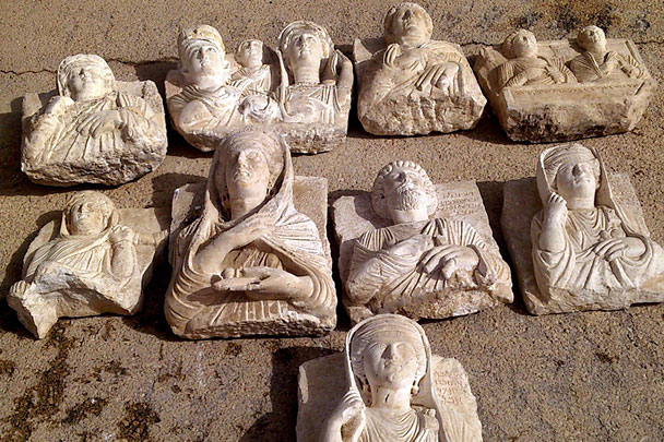 Эти археологические артефакты были незаконно вывезены с территории сирийской Пальмиры