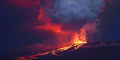 На Галапагосских островах туристам удалось сделать красивые и страшные кадры извержения вулкана. Это первое за последние 30 лет извержение вулкана Вульф, который считается не слишком активным. За прошедшие 900 лет здесь было только 20 извержений