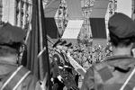 Под звуки оркестра вдоль площади маршировали не только нынешние военные, но и будущие – курсанты вузов министерства обороны и других силовых ведомств&#160;(фото: facebook.com/president.gov.ua)