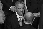 Днем в воскресенье Путин и Обама успели обменяться рукопожатием&#160;(фото: Михаил Метцель/ТАСС)