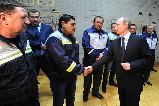 Владимир Путин на открытии энергомоста в Симферополе